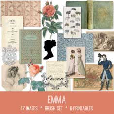 vintage Emma ephemera bundle