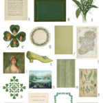 vintage luck of the irish ephemera digital image bundle