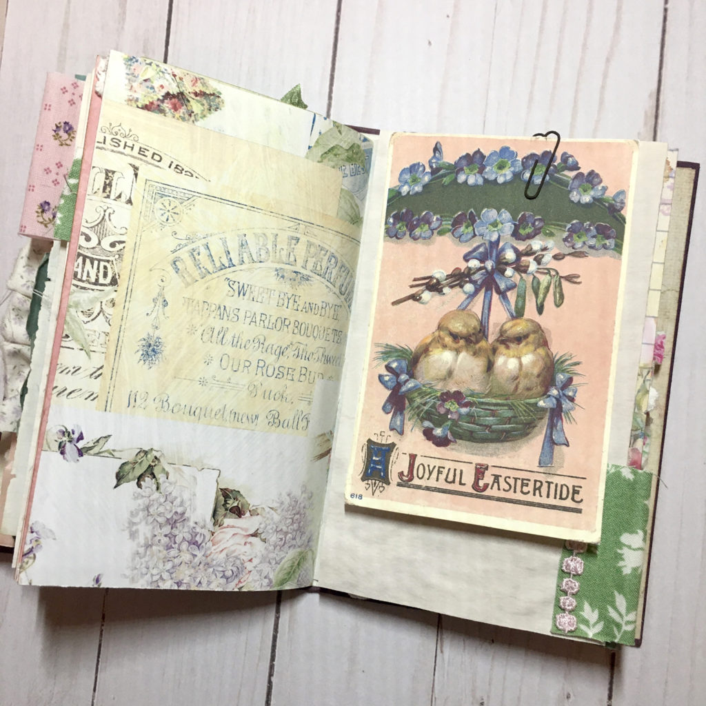 floral junk journal ephemera