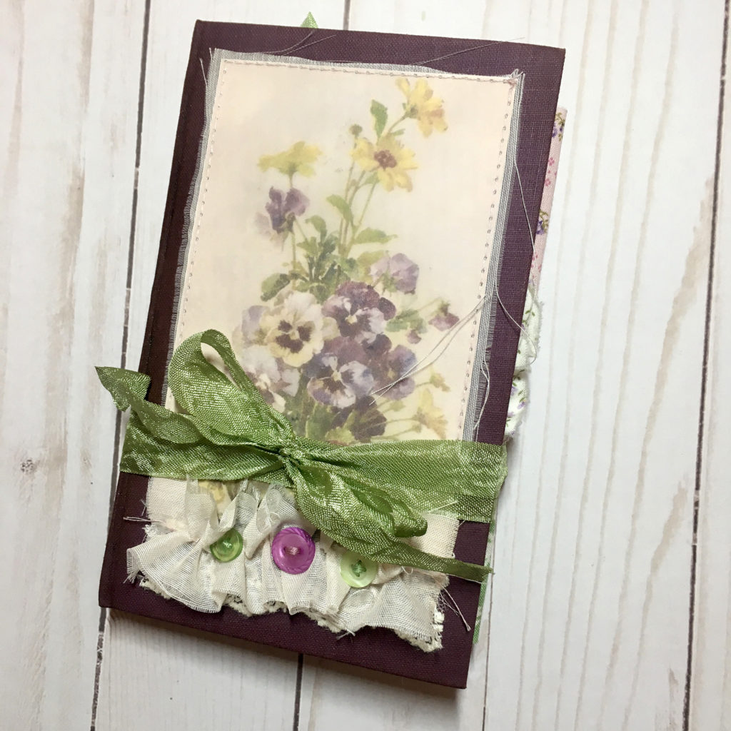 vintage floral junk journal