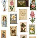 vintage Easter devotional ephemera digital image bundle