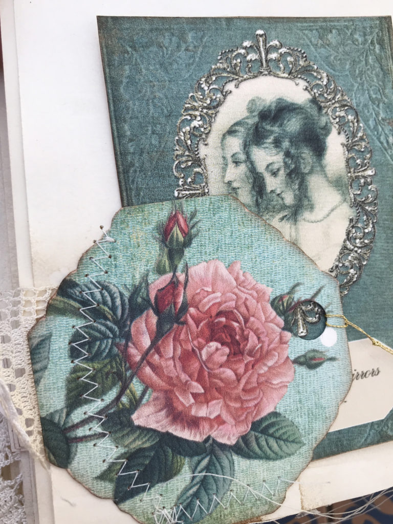 Emma Junk Journal rose ephemera page