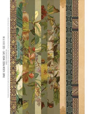 floral frame collage tape
