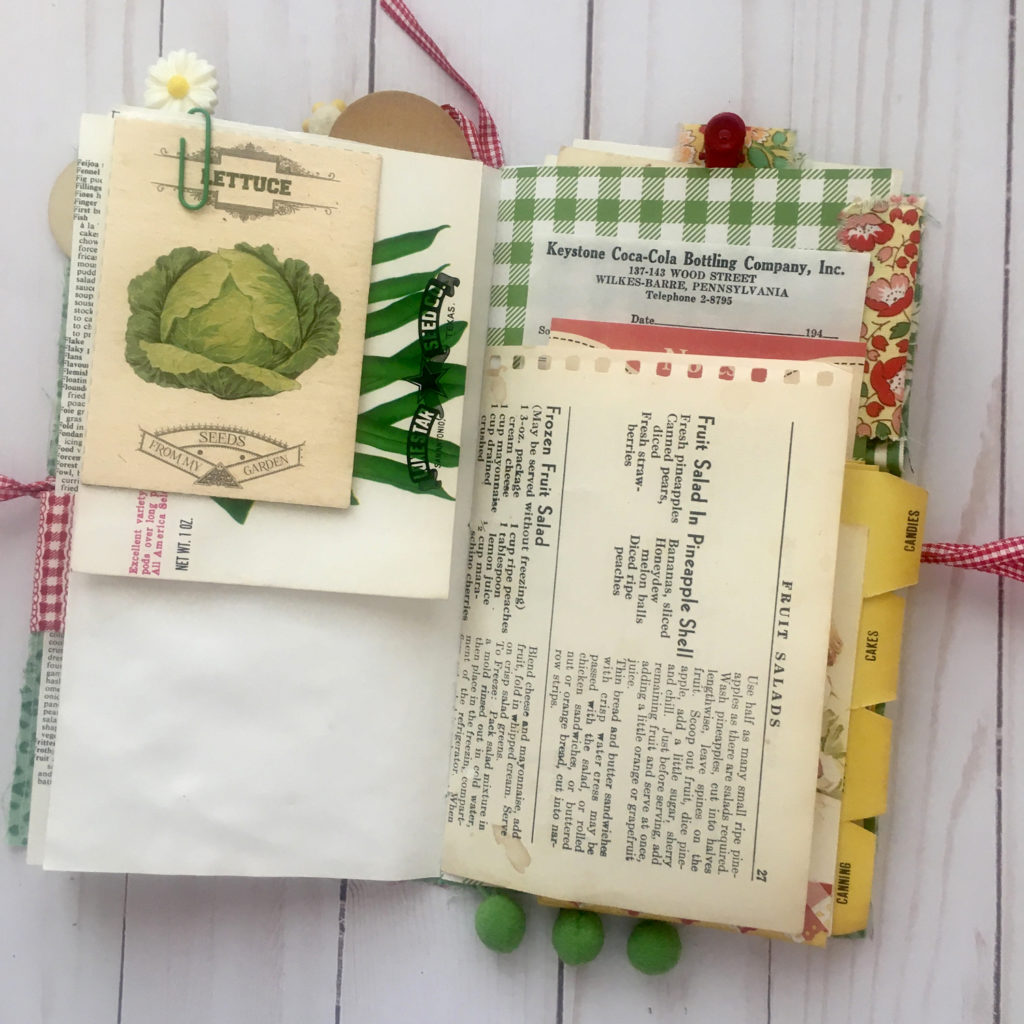 Vintage Kitchen Ephemera Journal Page Idea