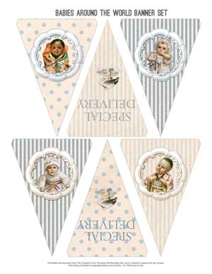 Babies collage banner