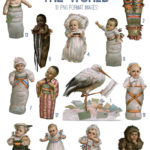 vintage babies around the world ephemera digital image bundle