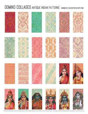 Indian pattern collage