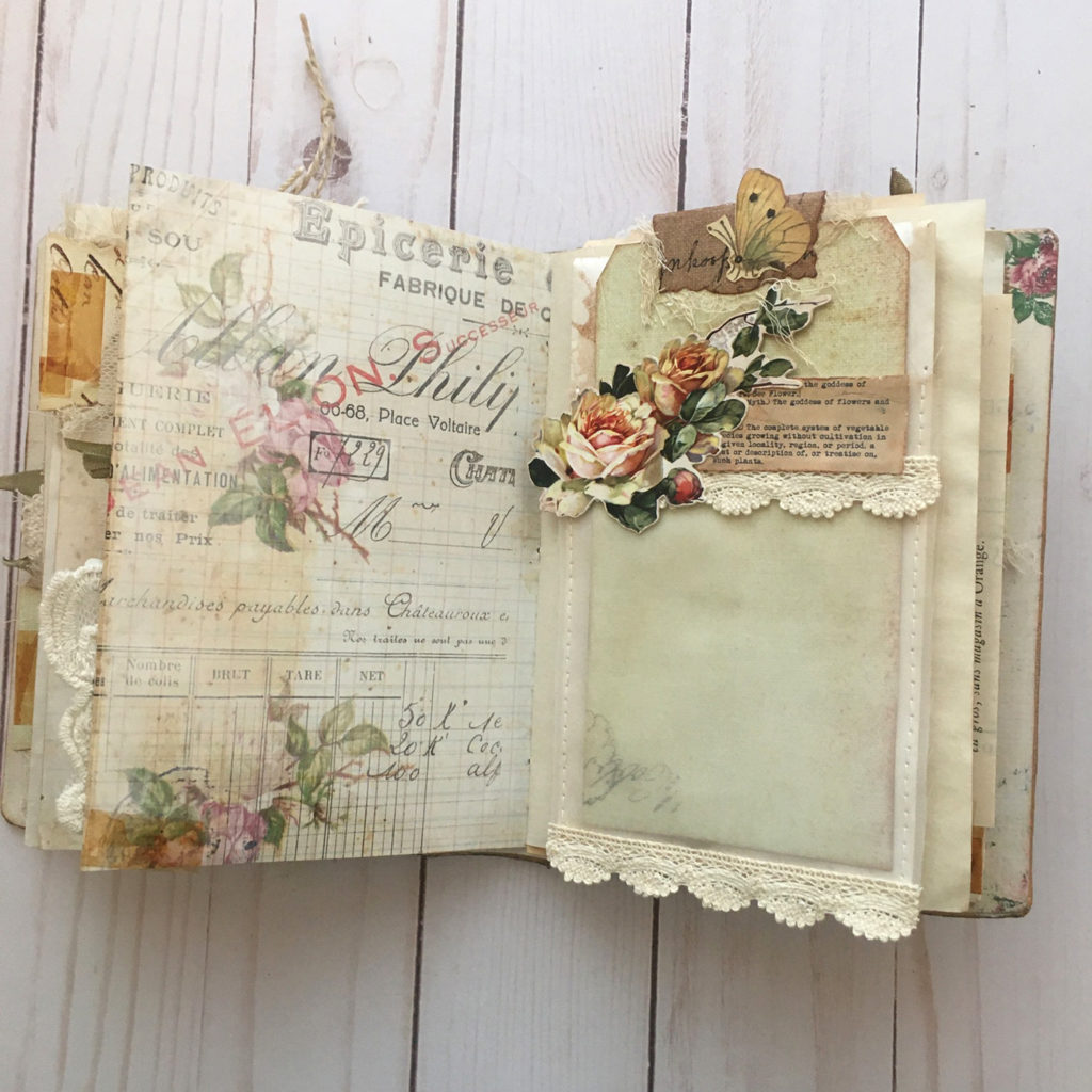 Botanical Junk Journal Floating pocket image