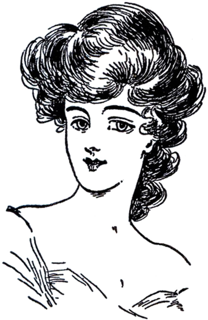 Gibson girl illustration