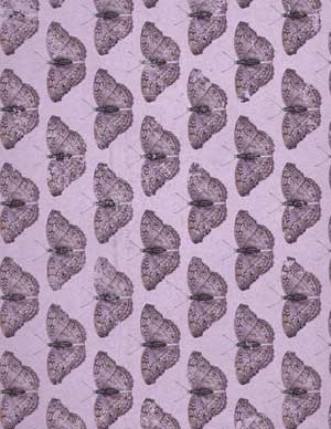 Background pattern with purple butterflies