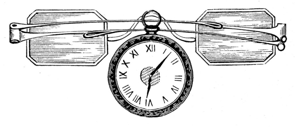 steampunk spectacles pocket watch clipart