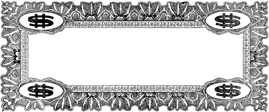 vintage coupon frame clip art