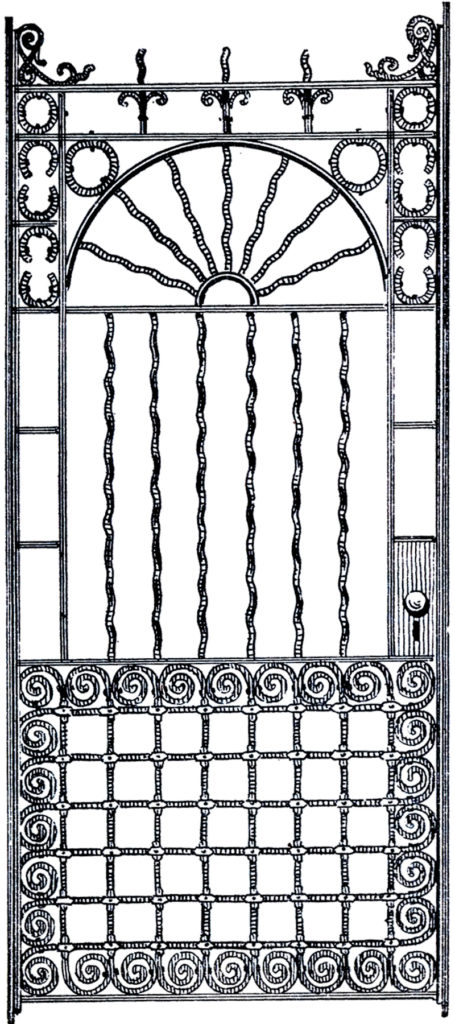 antique iron door image