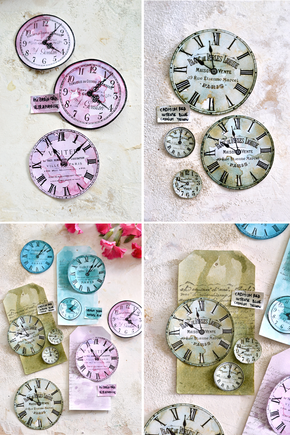 14 Clock Face Images - Print Your Own! - The Graphics Fairy