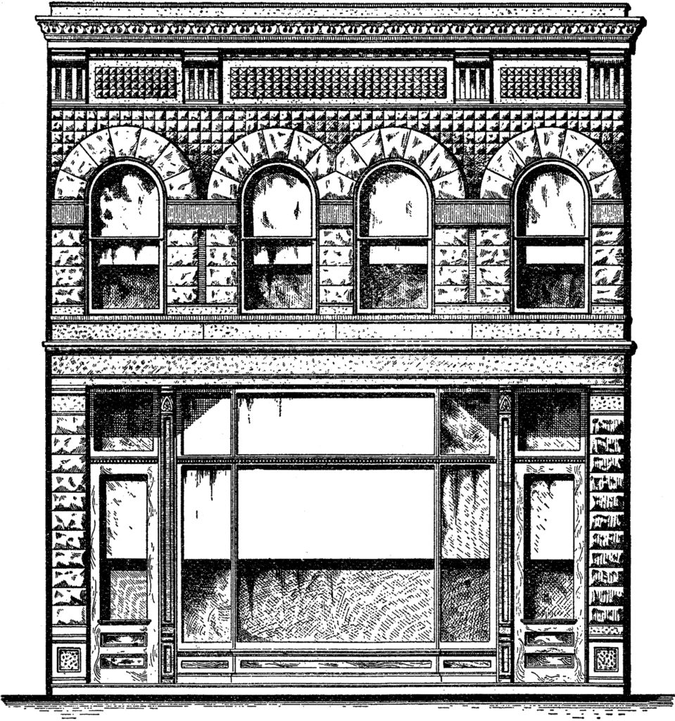 architectural town shop image