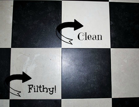 How to Clean Vinyl Floors Easily (Secret Tip!) - The Graphics Fairy