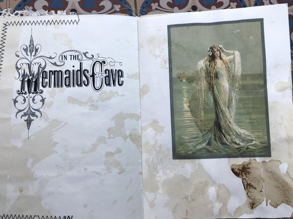 Oceanside Junk Journal Mermaid Page