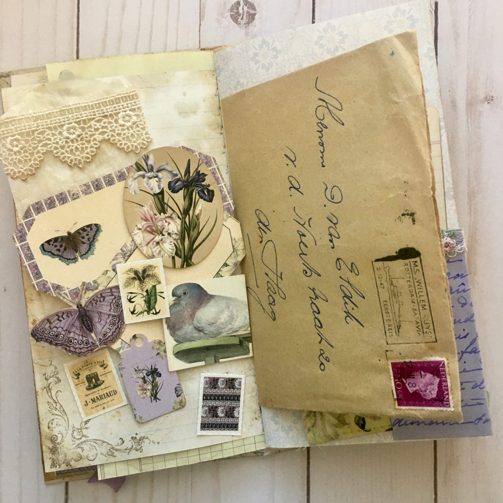 Vintage Envelope Journal Page