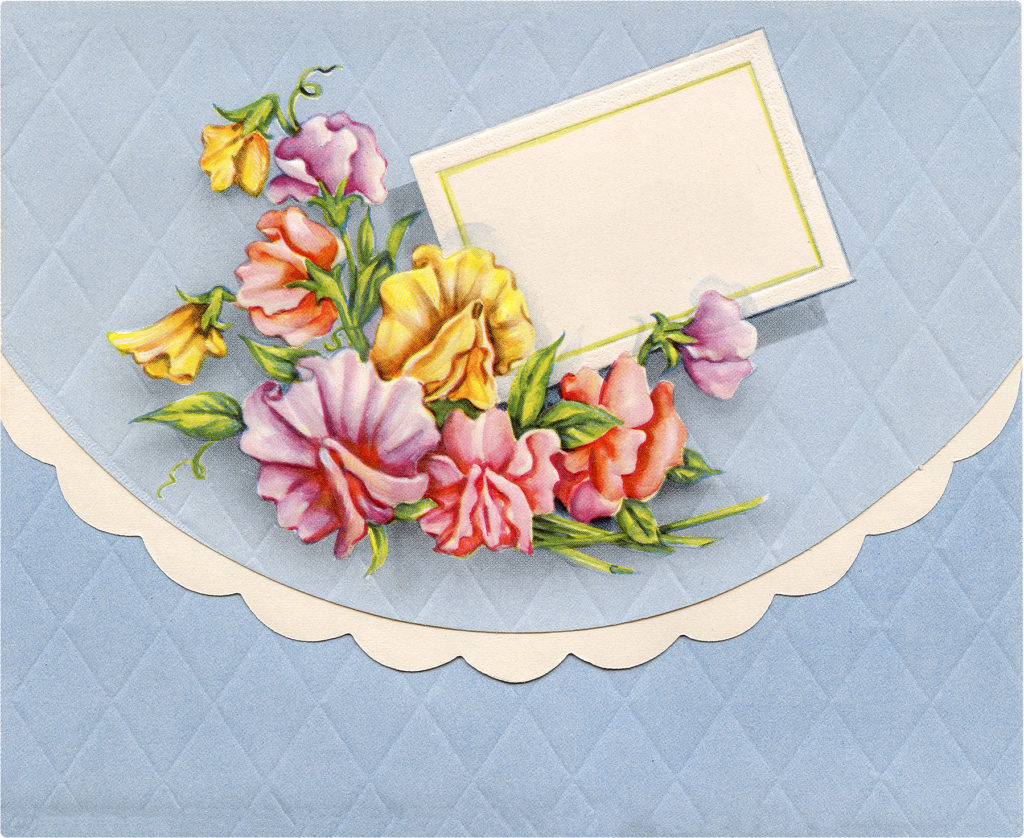 vintage floral card image