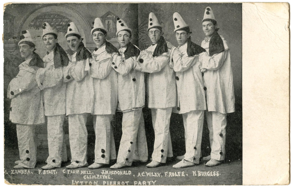 men Pierrot clowns photo image