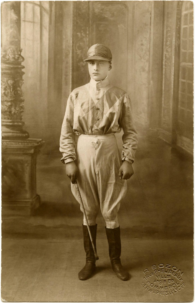 vintage photo man jockey image