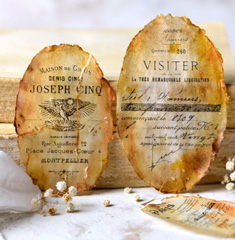 French Oval Labels