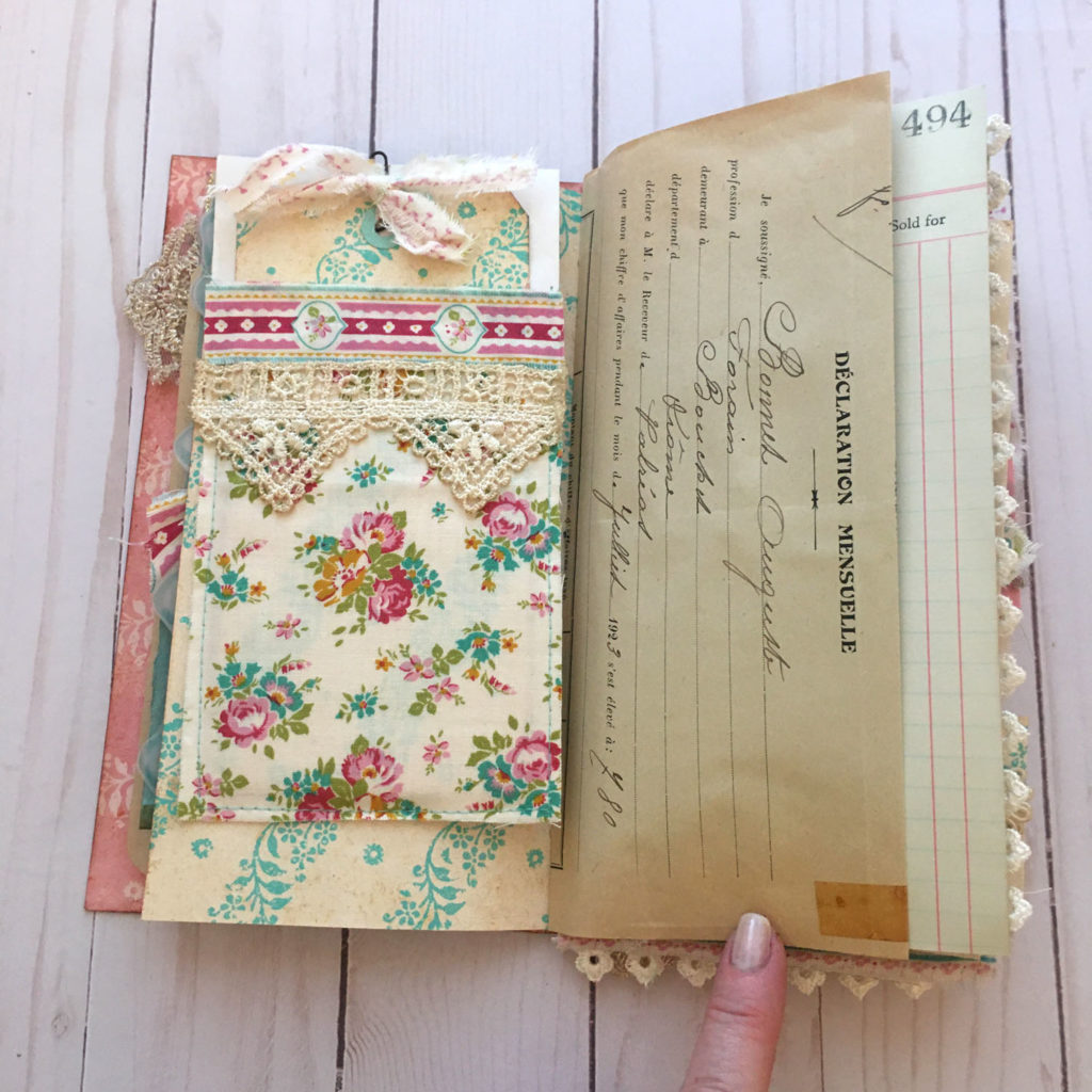 Boho Ephemera Junk Journal Page