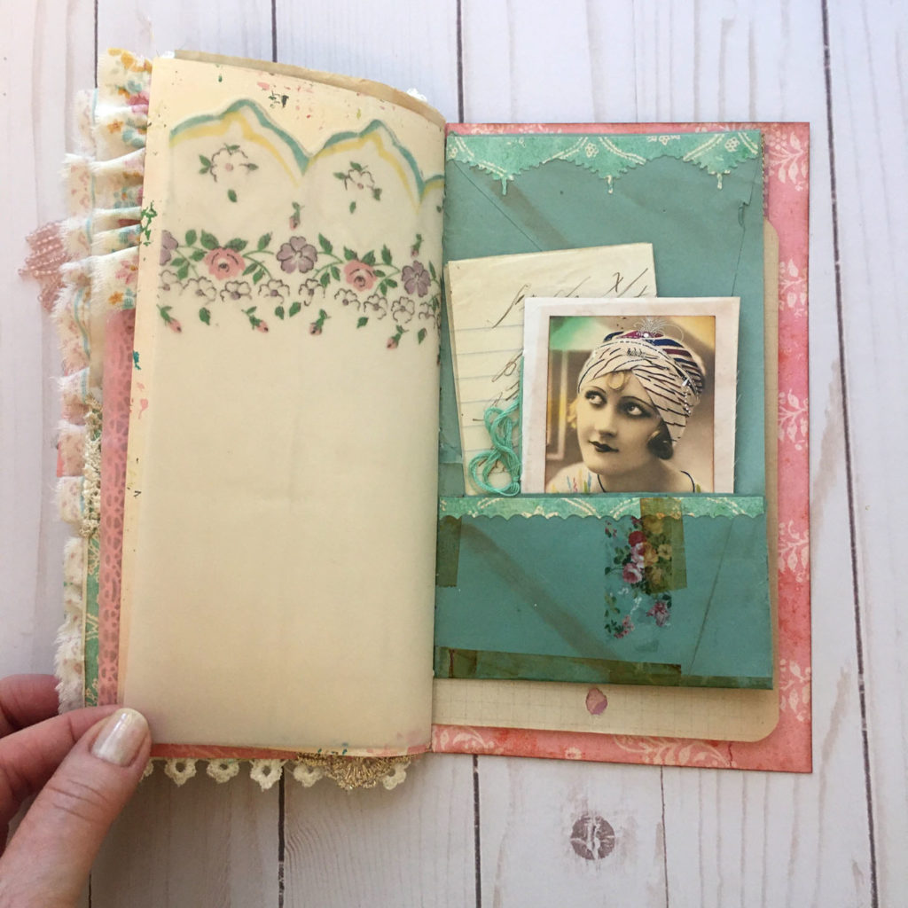 Ephemera Junk Journal page