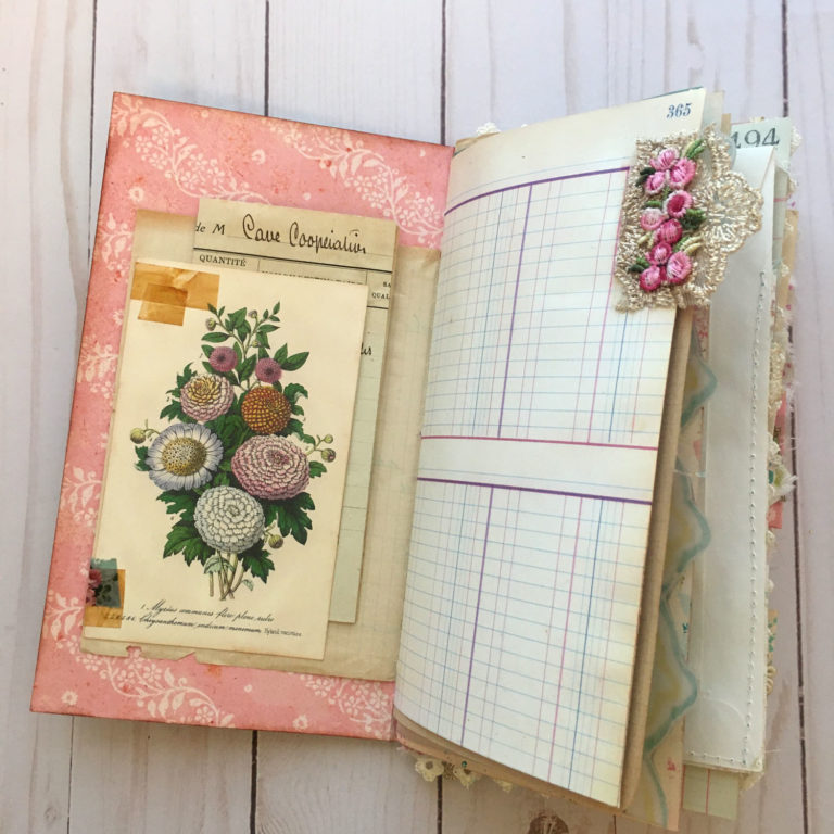 Boho Floral Junk Journal by Beth Wallen! - The Graphics Fairy