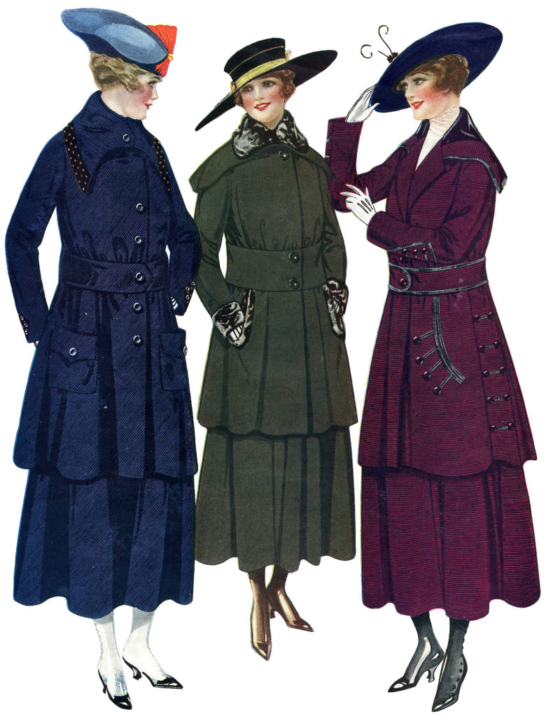 Edwardian Fall Fashion ladies