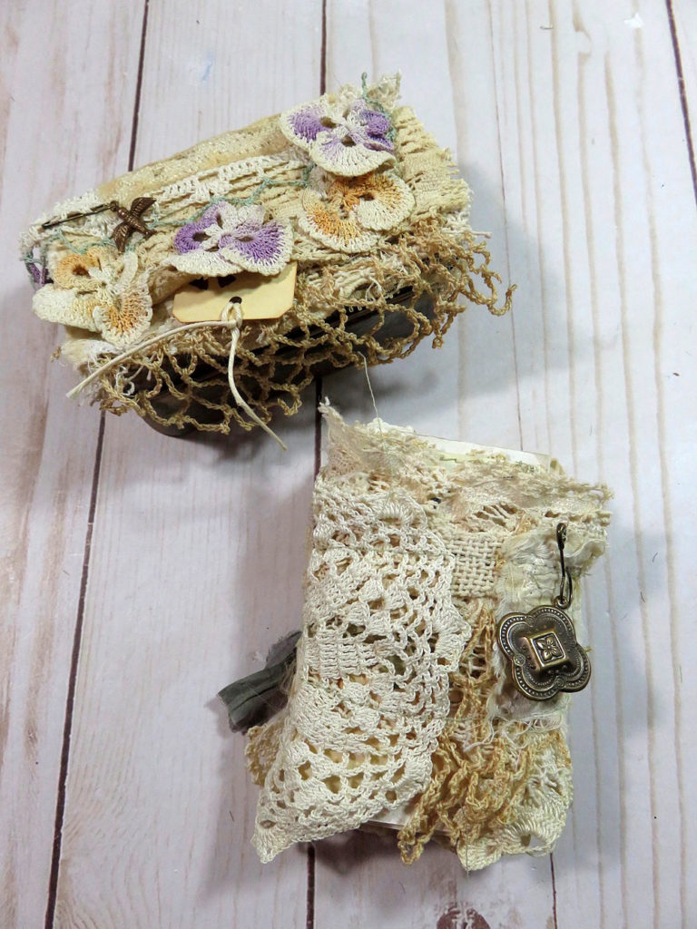 Garden Party Junk Journal lace cover