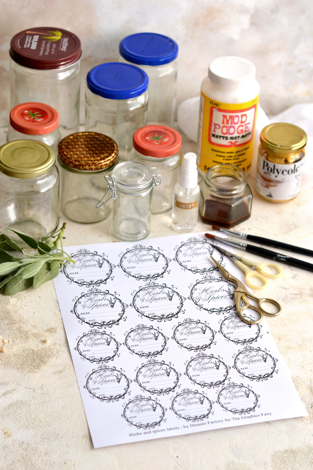 DIY Vintage Apothecary Jar Labels! - The Graphics Fairy