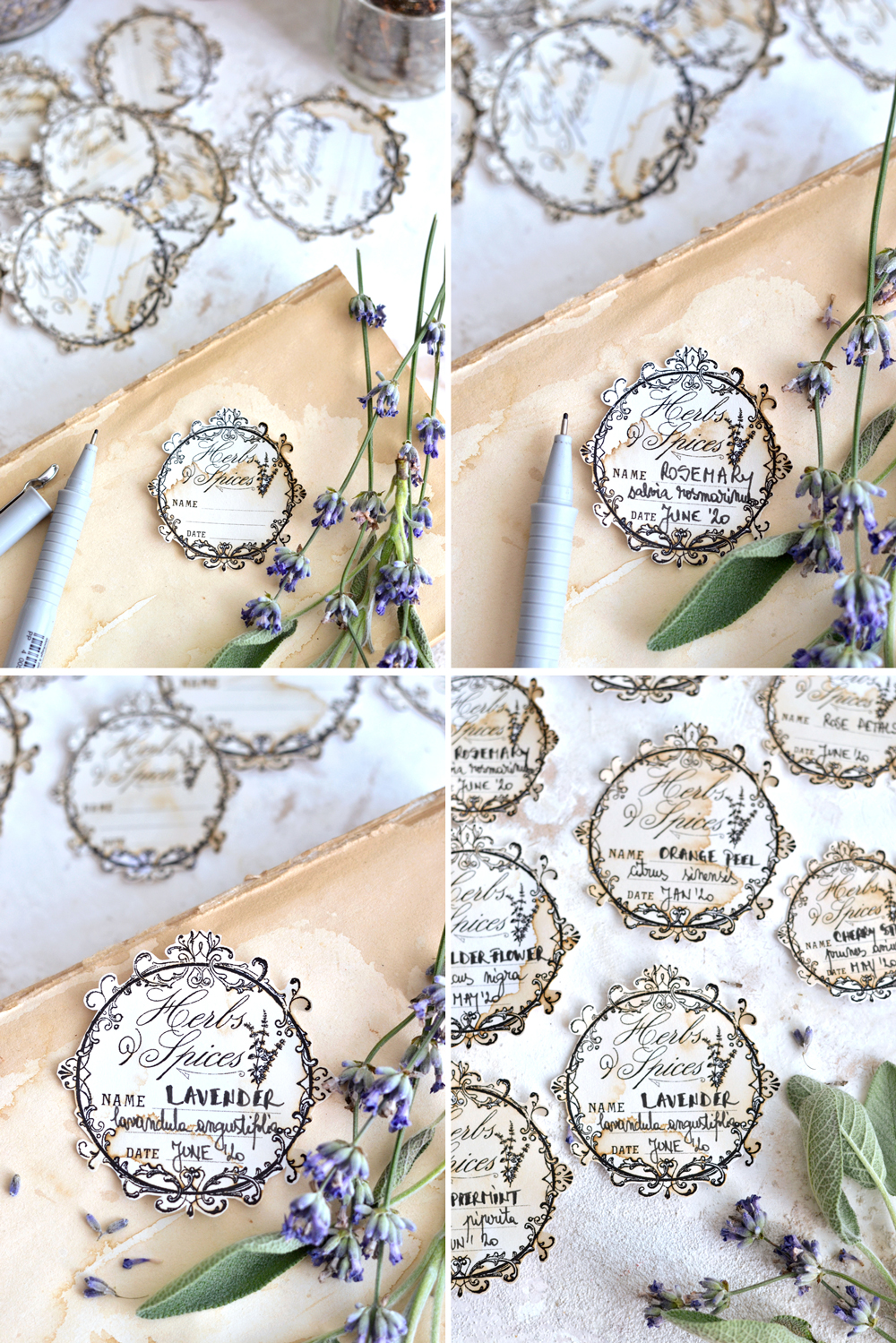 Labels with Lavender