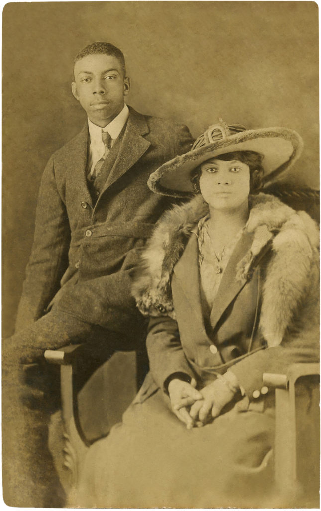 antique photo african american couple image