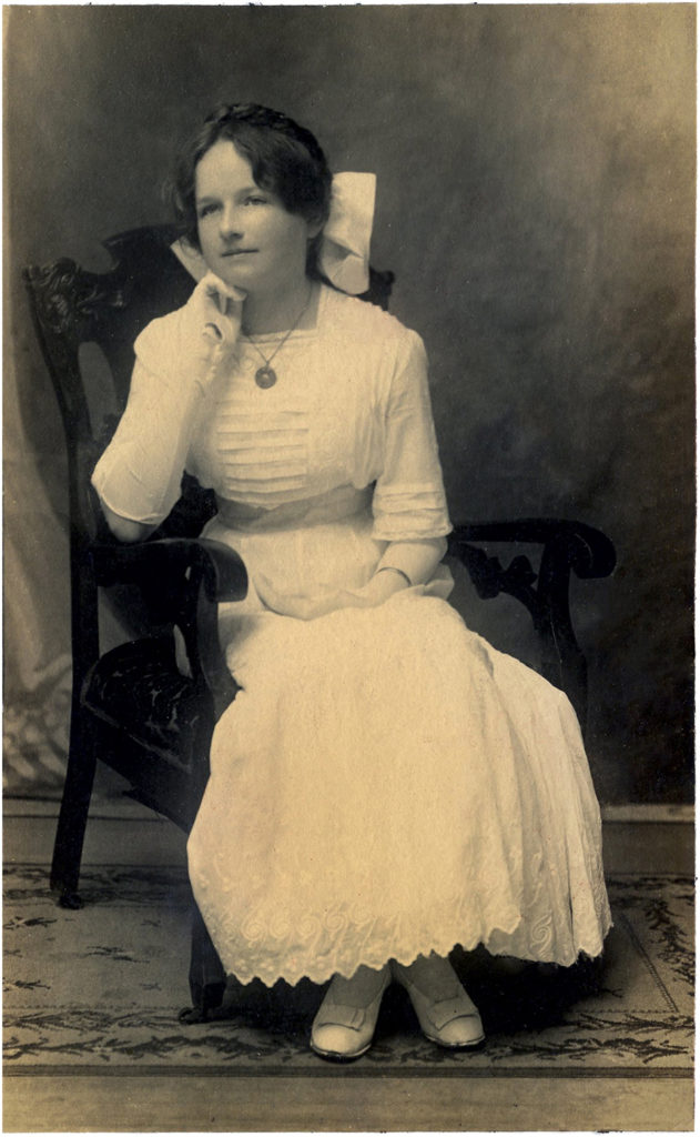  vintage girl in white dress photo image