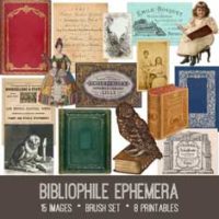 vintage bibliophile ephemera bundle