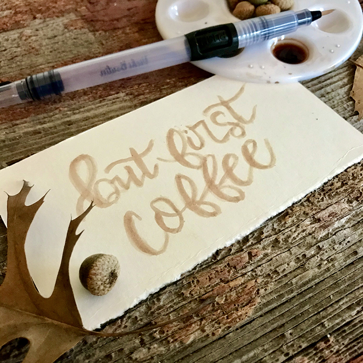 But first coffee Calligraphy Example