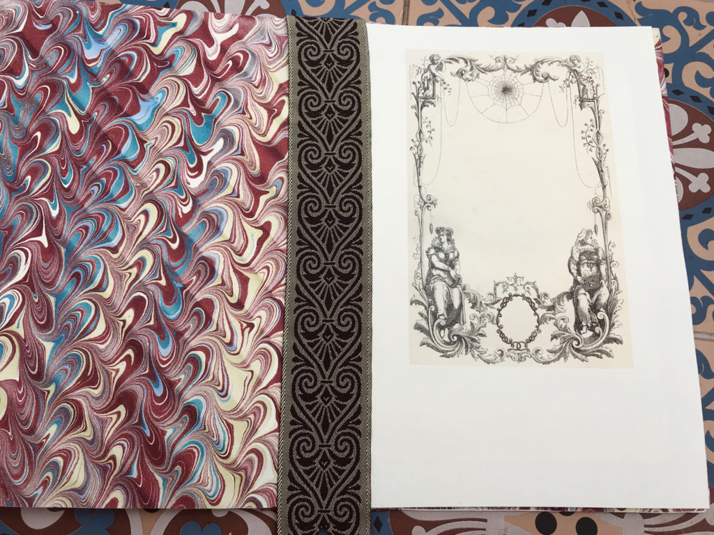 marbled endpapers 