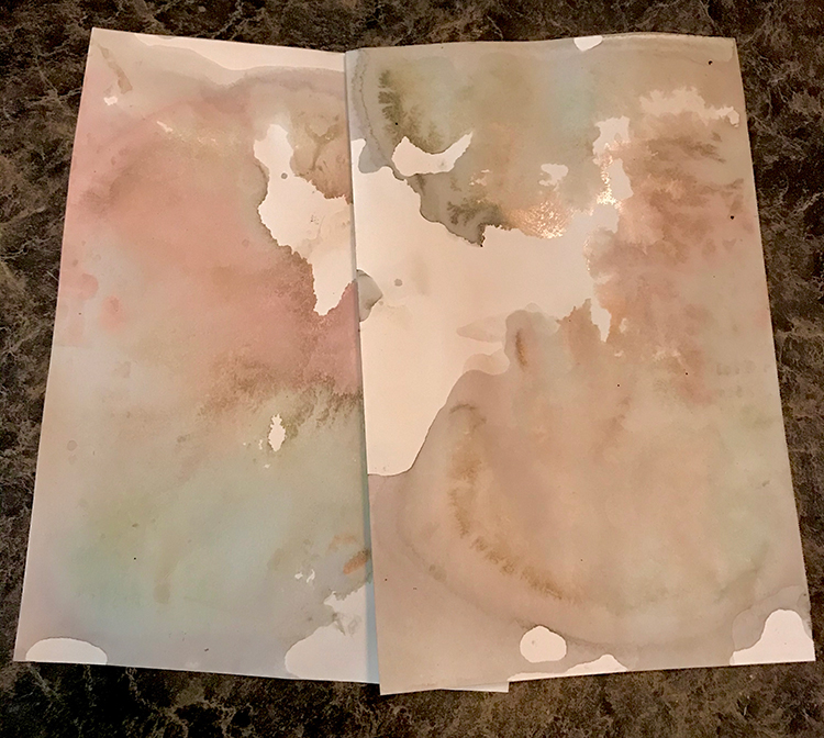 Leftover Tea Applied to Paper