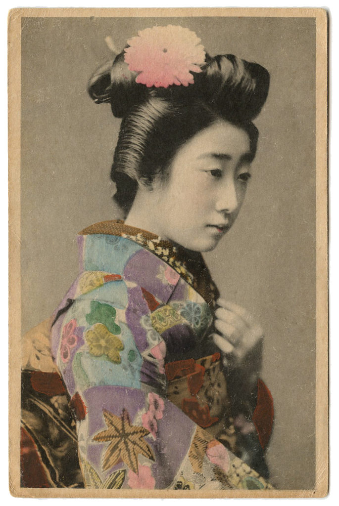 vintage japan geisha photo image