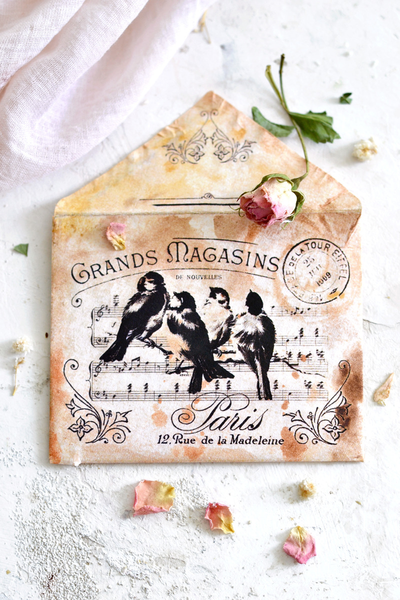 Vieux Papier Histoire, Enveloppes à motifs Antique & Histoire VINTAGE