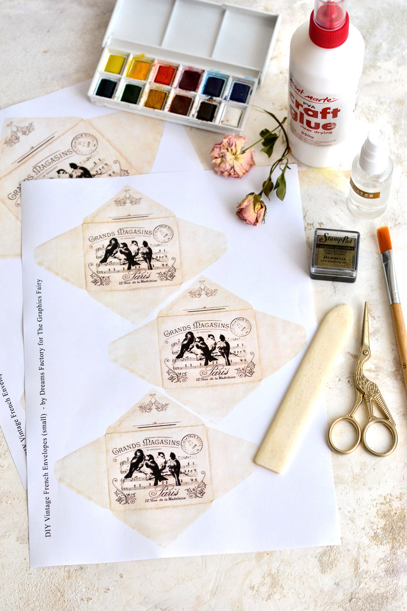 How to make a vintage style envelope, DIY vintage paper using tea, vintage  inspired crafts