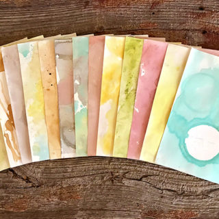 How to Tea Stain Paper with Colored Teas