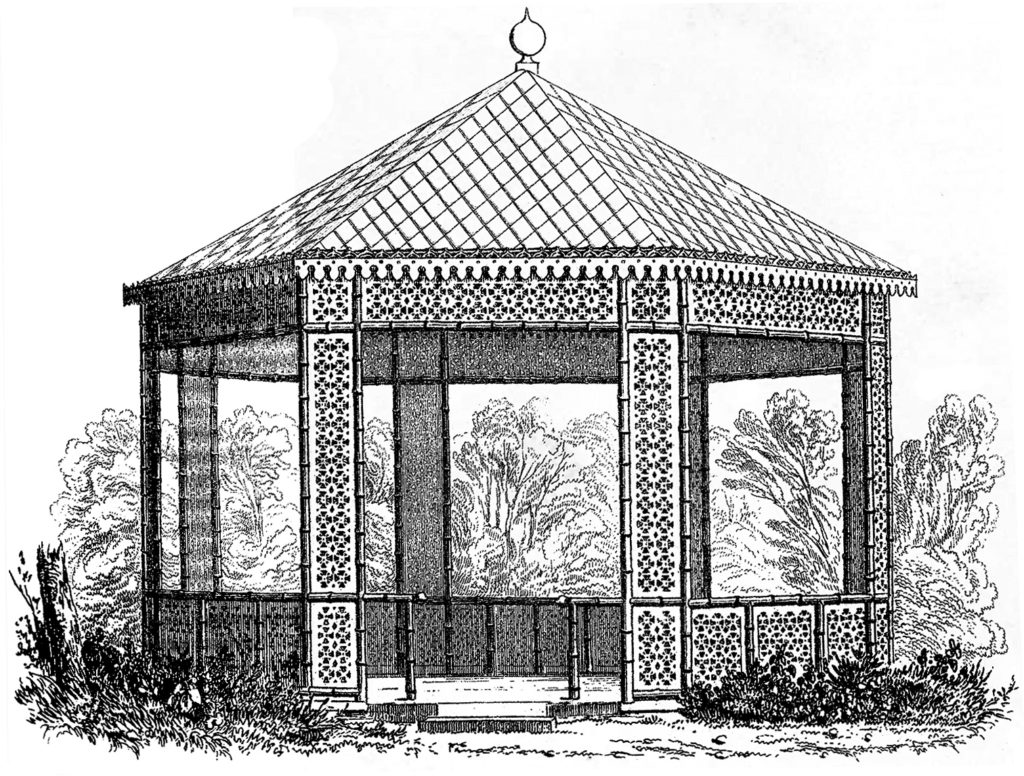 vintage garden gazebo image