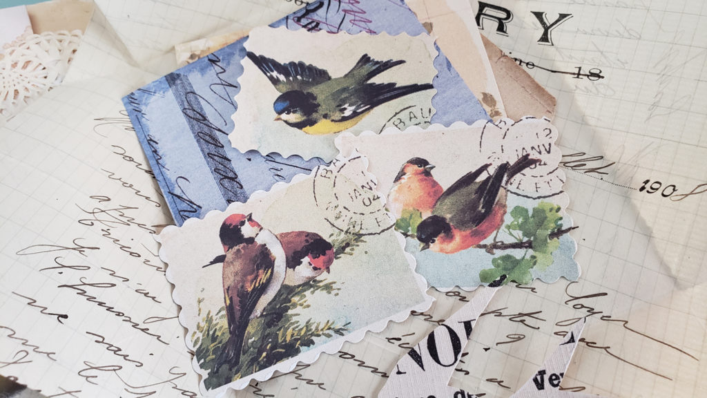 bird printable postage stamps