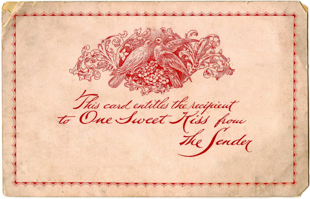 Valentine Ephemera Card