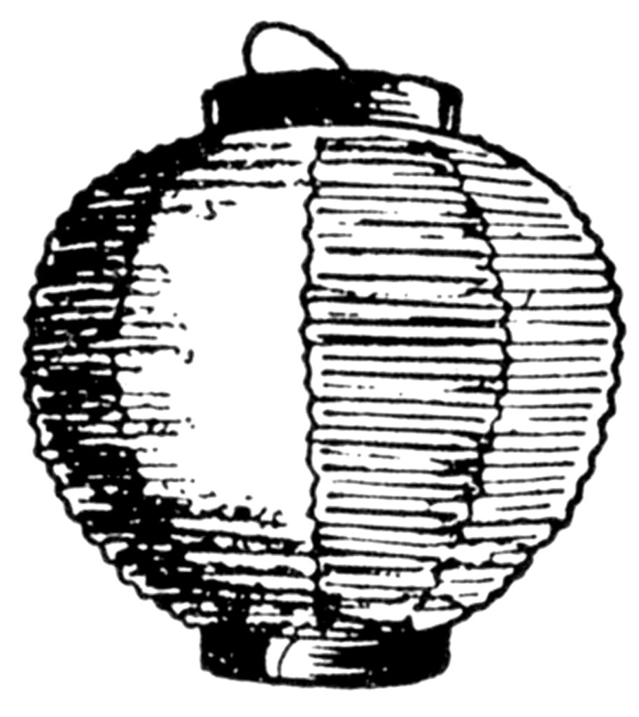 japanese paper lantern clipart