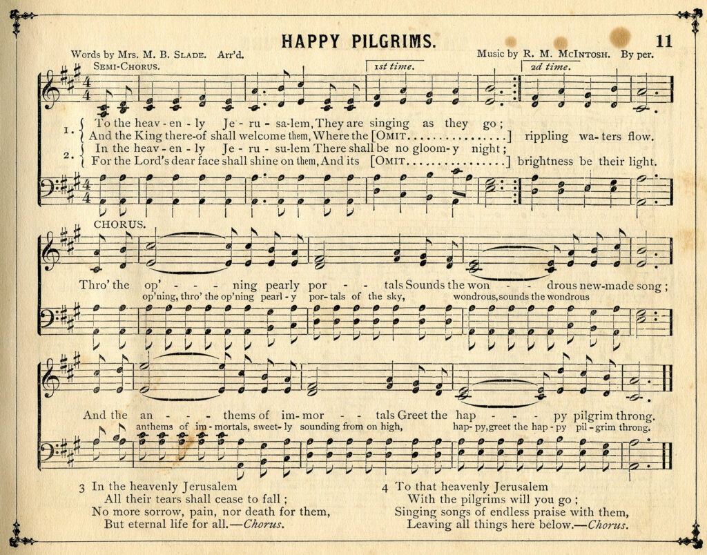 Happy Pilgrims Sheet Music Image