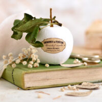 White Apple with French Label