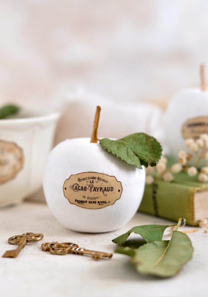 DIY Faux Ceramic French Apples 